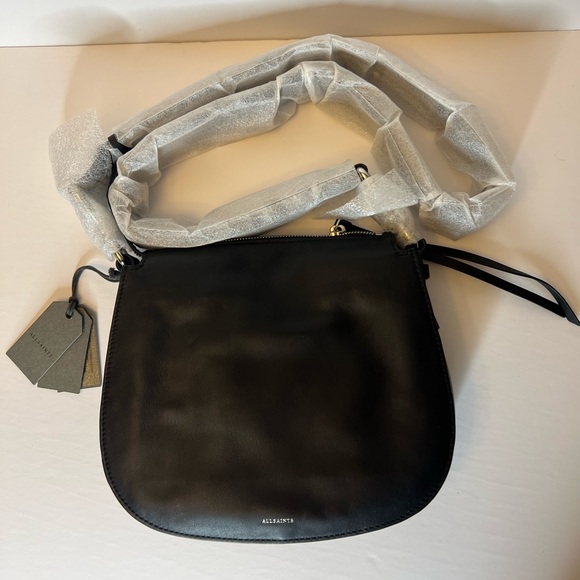 BRAND NEW ALL SAINTS CAPTAIN CROSSBODY BAG PRINTED DOUBLE SIDED - Picture 3 of 8